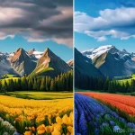 재생 섬유 기술의 최신 동향 - Here are three detailed image prompts: