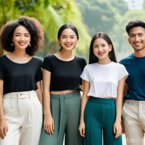 Home 25 재생 섬유의 심리적 소비 요인 - **Sustainable Serenity in the City Park:**
A group of ethnically diverse young adults, perhaps t...