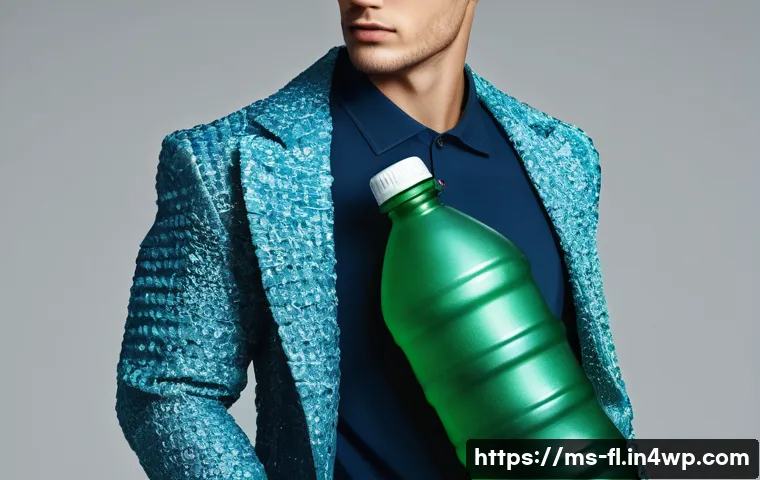 재생 섬유를 활용한 디자인 트렌드 - **Revolution of Fabric / rPET**: Focus on recycled plastic bottles transforming into stylish clothin...